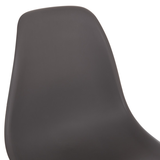 ΚΑΡΕΚΛΑ ΜΕ ΞΥΛΙΝΑ ΠΟΔΙΑ ΚΑΙ ΚΑΘΙΣΜΑ TWIST PP ΓΚΡΙ HM8460.10 46x50x82 εκ.