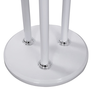 Metallic coat hanger Wyatt beech wood and white Diameter 37x173cm HM8610.01