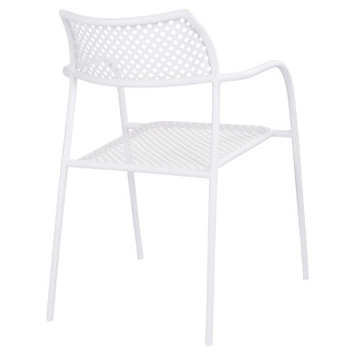 Metallic Chair White Thetis HM5173.12 55x57x79 cm