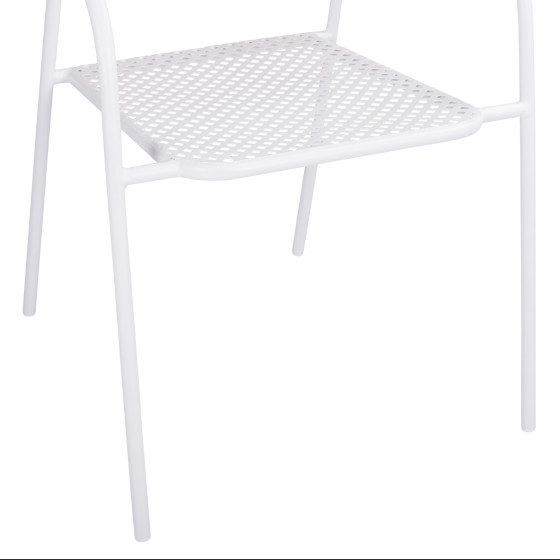 Metallic Chair White Thetis HM5173.12 55x57x79 cm