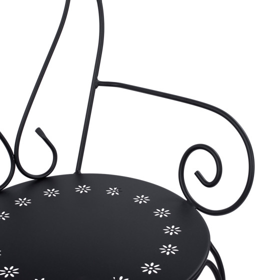 Metallic armchair Amore Black color HM5008.11 49x48x90 cm