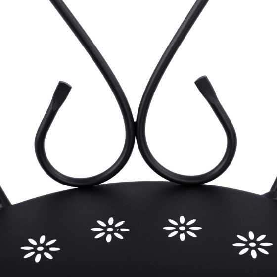 Metallic armchair Amore Black color HM5008.11 49x48x90 cm