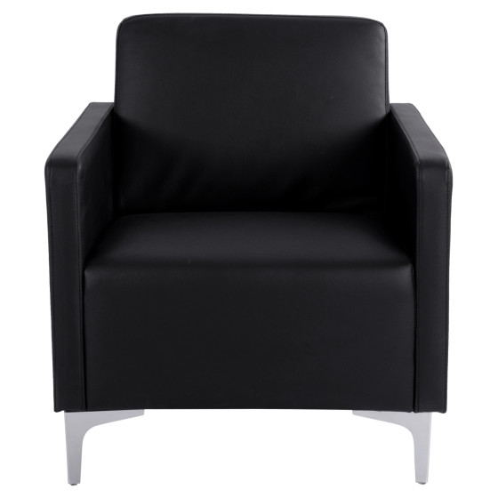 Armchair Nellie HM3159.11, black PU, 64x71x71cm