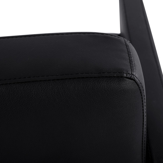 Armchair Nellie HM3159.11, black PU, 64x71x71cm