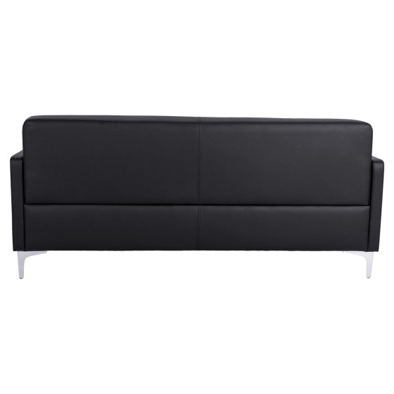 ΚΑΝΑΠΕΣ 3ΘΕΣΙΟΣ NELLIE HM3159.31 ΜΕ ΜΑΥΡΟ PU 163x71x71Υ εκ.