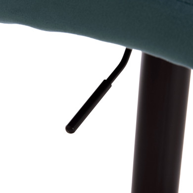 ΣΚΑΜΠΩ ΜΠΑΡ DIANA HM202.18 ΒΕΛΟΥΔΟ ΤΙΡΚΟΥΑΖ & ΜΑΥΡΟ ΜΑΤ ΣΚΕΛΕΤΟ 44x52x109Υεκ