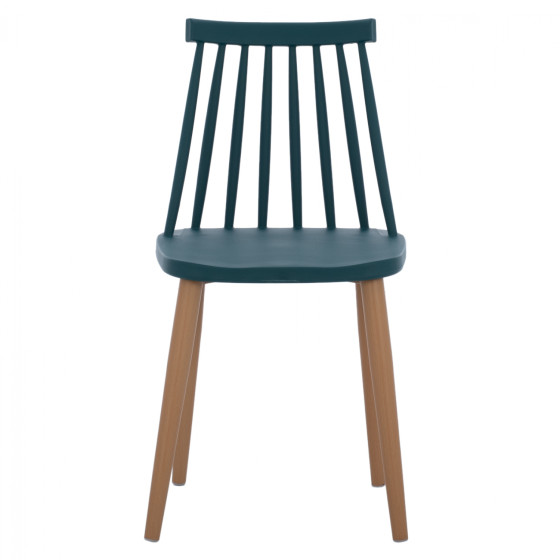 Dining Chair HM8052.05 Vanessa Blue with metallic legs 43x41x82,5 cm.