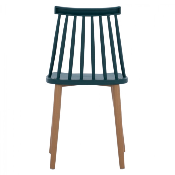 Dining Chair HM8052.05 Vanessa Blue with metallic legs 43x41x82,5 cm.