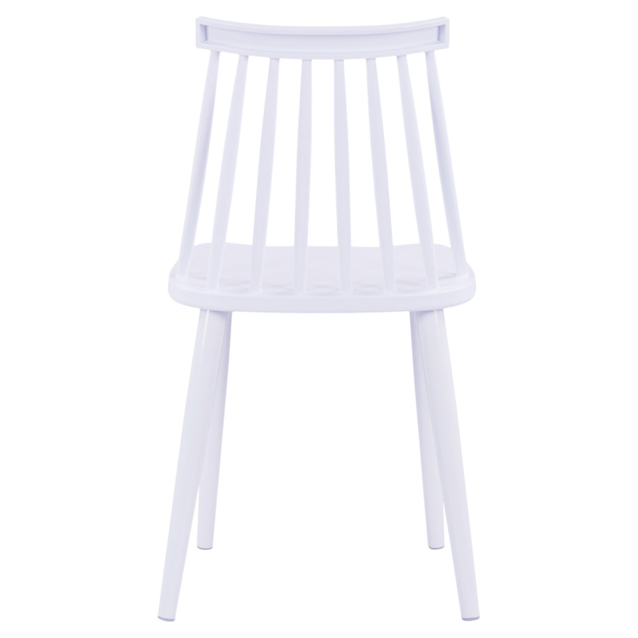 Dining chair HM8052.11 Vanessa White with metallic white legs 43x46,5x82 cm.