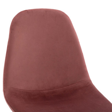 Dining Chair Leonardo Rotten apple velvet with metallic legs HM00100.02 45x53x85 cm.