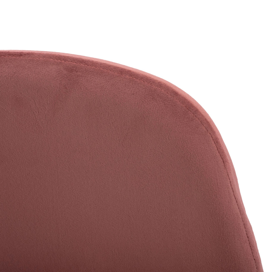 Dining Chair Leonardo Rotten apple velvet with metallic legs HM00100.02 45x53x85 cm.