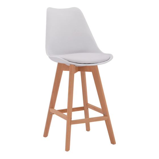 Bar Stool Vegas HM8000.11 White 48x58x105 cm