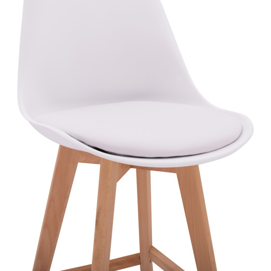 Bar Stool Vegas HM8000.11 White 48x58x105 cm