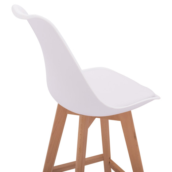 Bar Stool Vegas HM8000.11 White 48x58x105 cm