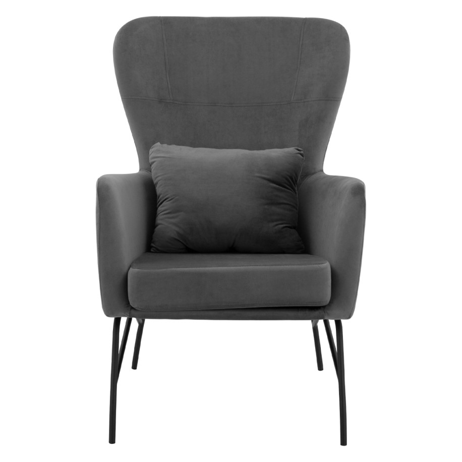 ΠΟΛΥΘΡΟΝΑ ΜΠΕΡΖΕΡΑ ΒΕΛΟΥΔΟ ΓΚΡΙ ΜΕ ΜΕΤΑΛΛΙΚΟ ΜΑΥΡΟ ΠΟΔΙ HM8721.01