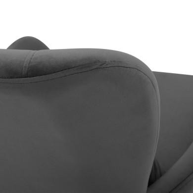 ΠΟΛΥΘΡΟΝΑ ΜΠΕΡΖΕΡΑ ΒΕΛΟΥΔΟ ΓΚΡΙ ΜΕ ΜΕΤΑΛΛΙΚΟ ΜΑΥΡΟ ΠΟΔΙ HM8721.01