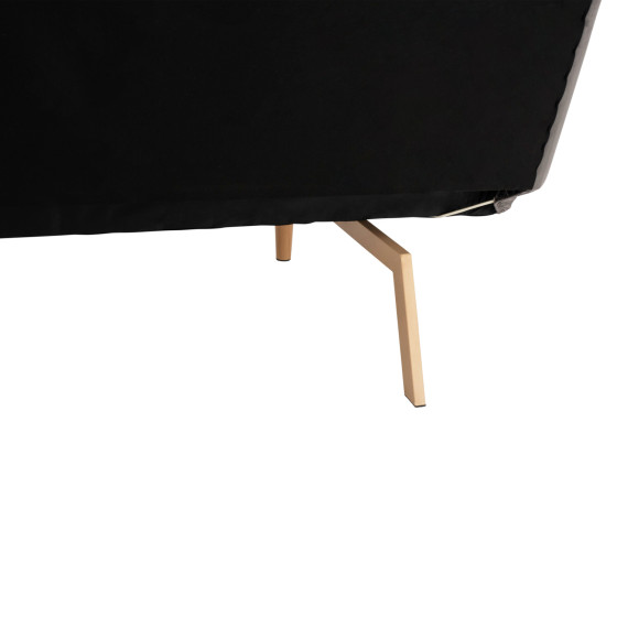 ΚΑΝΑΠΕΣ ΚΡΕΒΑΤΙ 3ΘΕΣΙΟΣ ΑΠΟ ΒΕΛΟΥΔΟ ΓΚΡΙ HM3168.01 193Χ85Χ88Υ εκ.