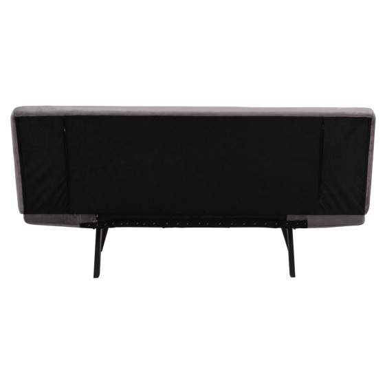 ΚΑΝΑΠΕΣ ΚΡΕΒΑΤΙ 3ΘΕΣΙΟΣ ΑΠΟ ΒΕΛΟΥΔΟ ΓΚΡΙ HM3167.01 182Χ80Χ88Υ εκ.