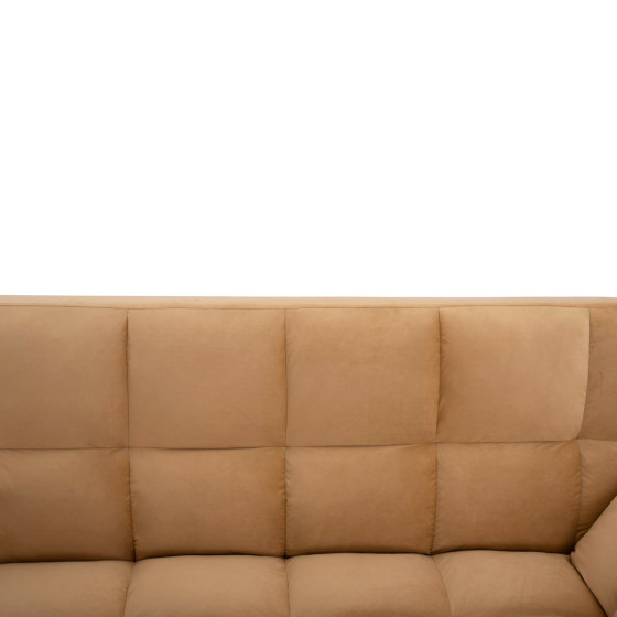 ΚΑΝΑΠΕΣ ΚΡΕΒΑΤΙ 3ΘΕΣΙΟΣ ΑΠΟ ΒΕΛΟΥΔΟ ΜΠΕΖ HM3167.07 182Χ80Χ88Υ εκ.