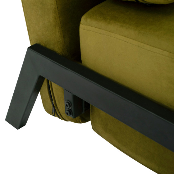 HM3078.13 ΠΟΛΥΘΡΟΝΑ ΚΡΕΒΑΤΙ, ΒΕΛΟΥΔΟ ΛΑΔΙ  95x92x66Υ εκ.