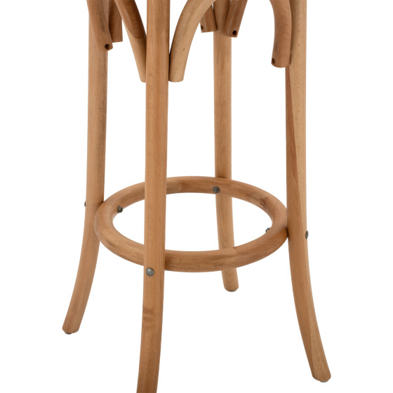 ΣΚΑΜΠΟ ΞΥΛΙΝΟ FAYE ΑΠΟ ΟΞΙΑ ΦΥΣΙΚΟ ΜΕ ΨΑΘΑ Φ36Χ70 HM8751.01 36x36x72 εκ.