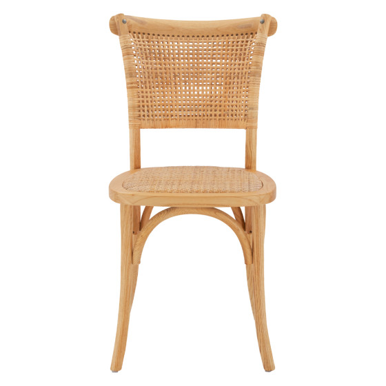 ΚΑΡΕΚΛΑ ΞΥΛΙΝΗ LIBERTY ΜΕ ΠΛΕΞΗ RATTAN ΣΕ ΦΥΣΙΚΗ ΑΠΟΧΡΩΣΗ HM8752.01 49x54x89 εκ.