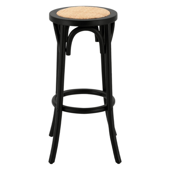 ΣΚΑΜΠΟ ΞΥΛΙΝΟ FAYE ΑΠΟ ΟΞΙΑ ΜΑΥΡΟ ΜΕ ΨΑΘΑ Φ36Χ70 HM8751.02