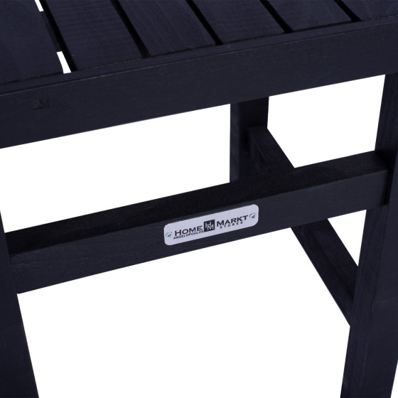 Stool-Table Black Koli 40x40x45cm HM289.04