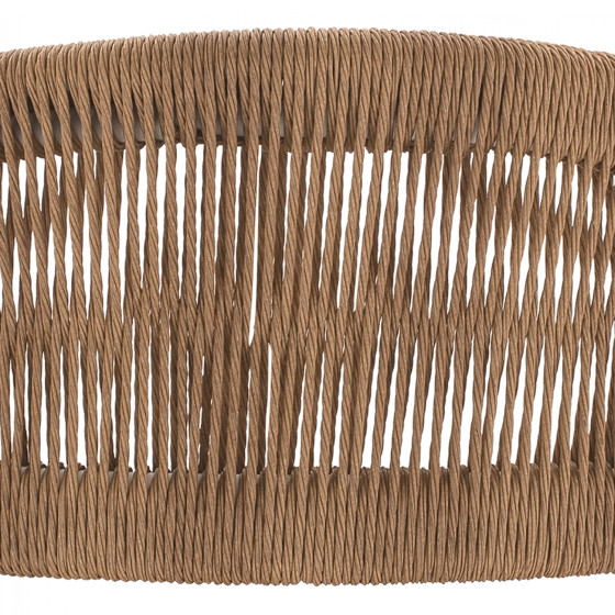 ALUMINUM STOOL WHITE WITH ROPE BEIGE HM5785.01 56x59x107 cm.