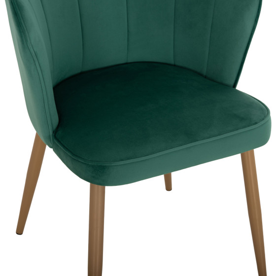 ΚΑΡΕΚΛΑ AVIE HM8737.03 ΒΕΛΟΥΔΟ ΚΥΠΑΡΙΣΣΙ ΜΕ ΜΕΤΑΛΛΙΚΟ ΧΡΥΣΟ ΣΚΕΛΕΤΟ 57.5x57.5x85 εκ.