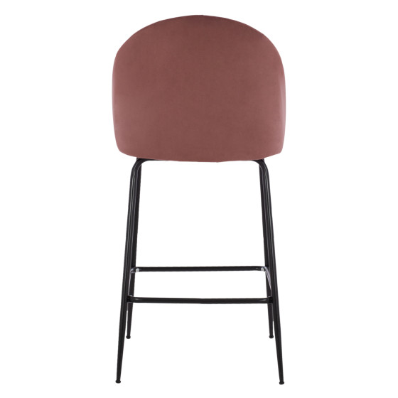 ΣΚΑΜΠΟ ODED ΜΕΣΑΙΟΥ ΥΨΟΥΣ HM8732.12 ΜΕ ΜΕΤΑΛΛΙΚΑ ΠΟΔΙΑ & ΒΕΛΟΥΔΟ ΣΑΠΙΟ ΜΗΛΟ 45x53x98 εκ.