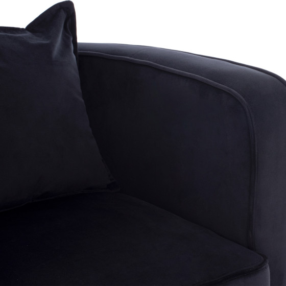 TIANA ARMCHAIR WITH GOLD METAL FRAME AND LOW BACK IN A SEMI-CIRCULAR ARRANGEMENT HM8738.04