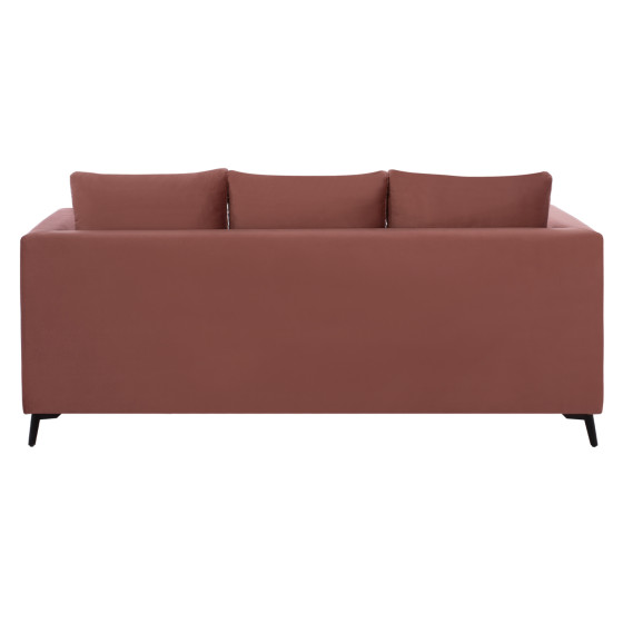 ΡONZA corner sofa, dusty pink, high leg, 2pcs, reversible, stain-resistant and water-repellent fabric