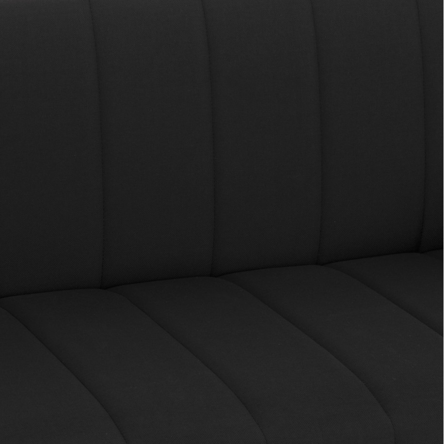 ΚΑΝΑΠΕΣ ΚΡΕΒΑΤΙ ANDRI ΤΡΙΘΕΣΙΟΣ ΜΑΥΡΟΣ HM3239.01 180x72x77 εκ.