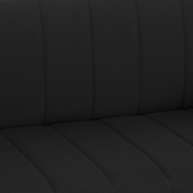 ΚΑΝΑΠΕΣ ΚΡΕΒΑΤΙ ANDRI ΤΡΙΘΕΣΙΟΣ ΜΑΥΡΟΣ HM3239.01 180x72x77 εκ.