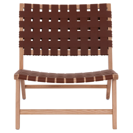 HM9326.01 ARMCHAIR FELIPE TOON WOOD PU knitted 67x70x75H