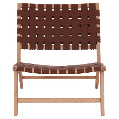 HM9326.01 ARMCHAIR FELIPE TOON WOOD PU knitted 67x70x75H