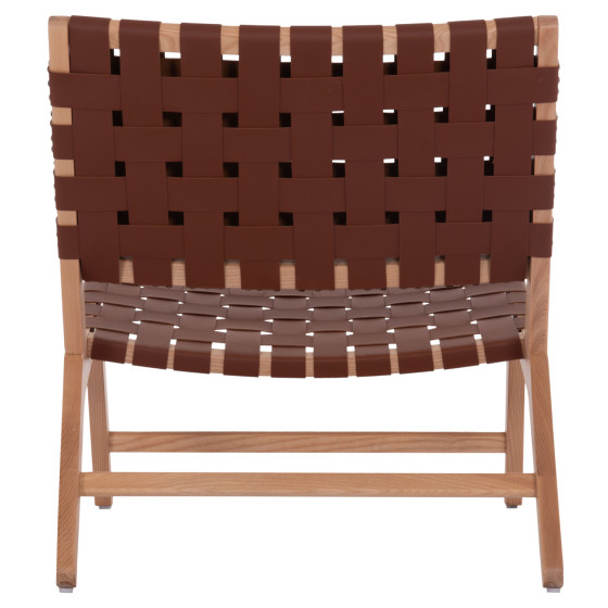 HM9326.01 ARMCHAIR FELIPE TOON WOOD PU knitted 67x70x75H