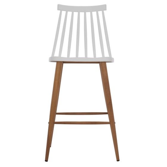 BAR STOOL HM9300.01 WHITE MEDIUM HEIGHT 43x45x97Η