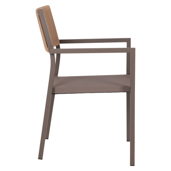 ΠΟΛΥΘΡΟΝΑ ΑΛΟΥΜΙΝΙΟΥ ΕΠΑΓΓΕΛΜΑΤΙΚΗ ΣΑΜΠΑΝΙΖΕ MIREN ME RATTAN ΠΛΑΤΗ HM5893.03 55,5x58,5x83 εκ.