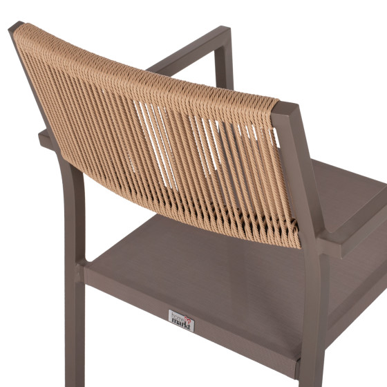 ΠΟΛΥΘΡΟΝΑ ΑΛΟΥΜΙΝΙΟΥ ΕΠΑΓΓΕΛΜΑΤΙΚΗ ΣΑΜΠΑΝΙΖΕ MIREN ME RATTAN ΠΛΑΤΗ HM5893.03 55,5x58,5x83 εκ.