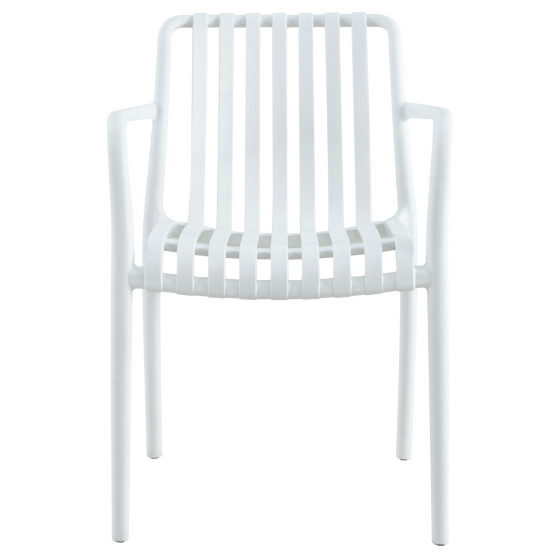 ARMCHAIR POLYPROPYLENE TIPPY HM5940.01 WHITE 55x55x81Hcm.