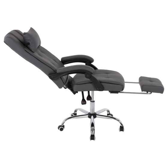 EXECUTIVE OFFICE CHAIR HM1057.20 GREY WITH FOLDING FOOTREST 58x71x128Hcm.