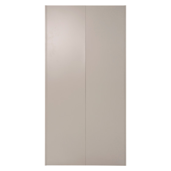 WARDROBE METALLIC DURON HM5959.11 2-LEAF WITH 5 STORAGE SPACES LIGHT GREY 90Χ40Χ180Hcm.