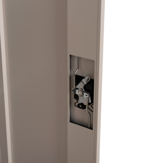 WARDROBE CLOD HM5961.11 METALLIC 2-LEAF LIGHT GREY 90Χ40Χ180Hcm.