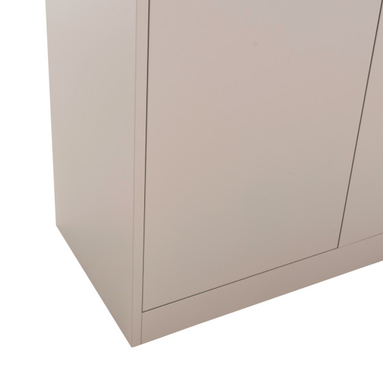 WARDROBE CLOD HM5961.11 METALLIC 2-LEAF LIGHT GREY 90Χ40Χ180Hcm.