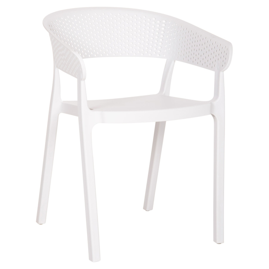 ARMCHAIR POLYPROPYLENE PERFOE HM5941.01 IN WHITE 56x50.5x73Hcm.