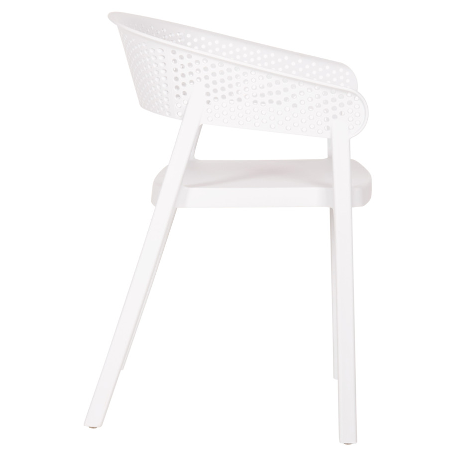 ARMCHAIR POLYPROPYLENE PERFOE HM5941.01 IN WHITE 56x50.5x73Hcm.