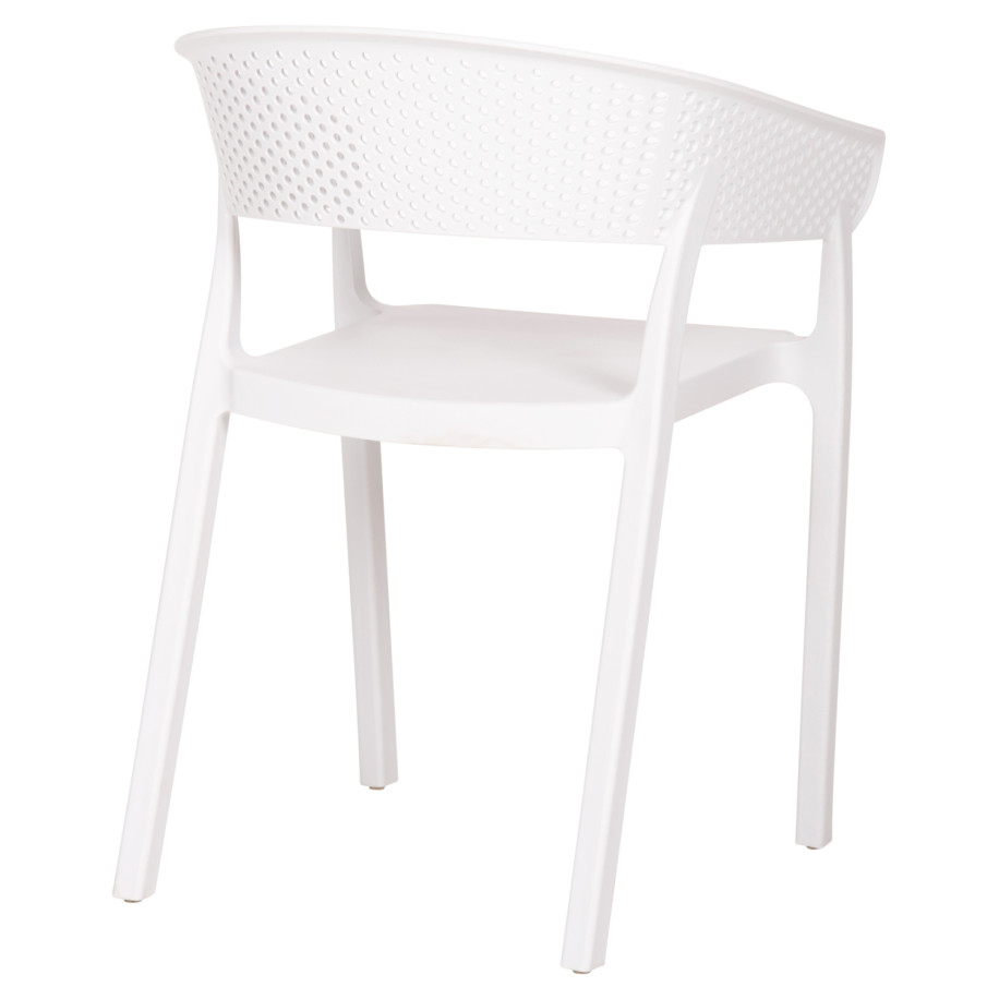 ARMCHAIR POLYPROPYLENE PERFOE HM5941.01 IN WHITE 56x50.5x73Hcm.