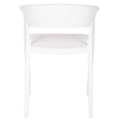 ARMCHAIR POLYPROPYLENE PERFOE HM5941.01 IN WHITE 56x50.5x73Hcm.